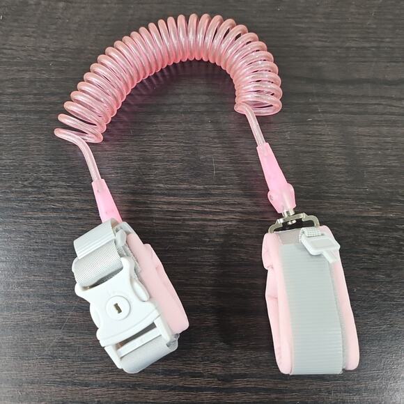 US Anti-Loss Strap Wrist Link Hand Harness Leash Band Safety Toddlers Child Pink - Picture 1 of 2